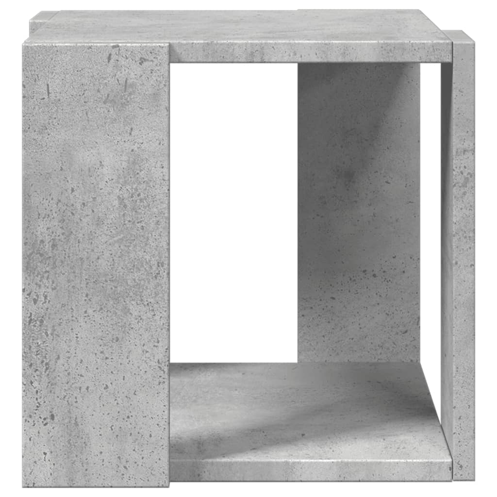 Table basse gris béton 32x32x30 cm en bois
