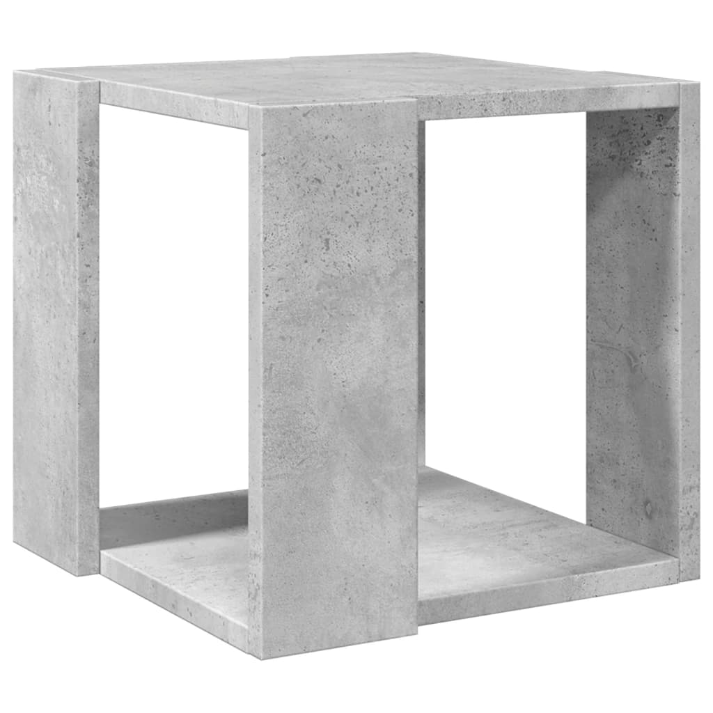 Table basse gris béton 32x32x30 cm en bois