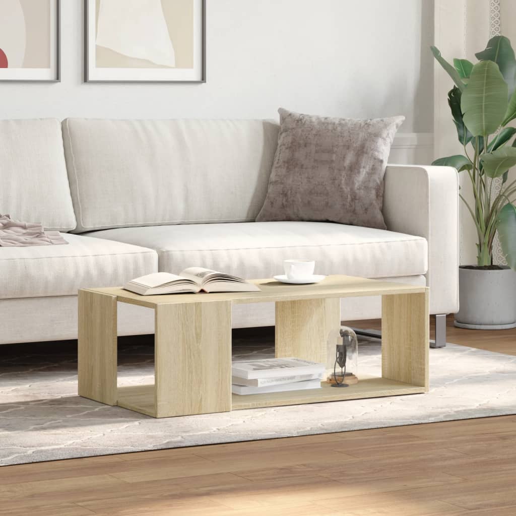 Table basse chêne Sonoma 89,5x48x30 cm en bois