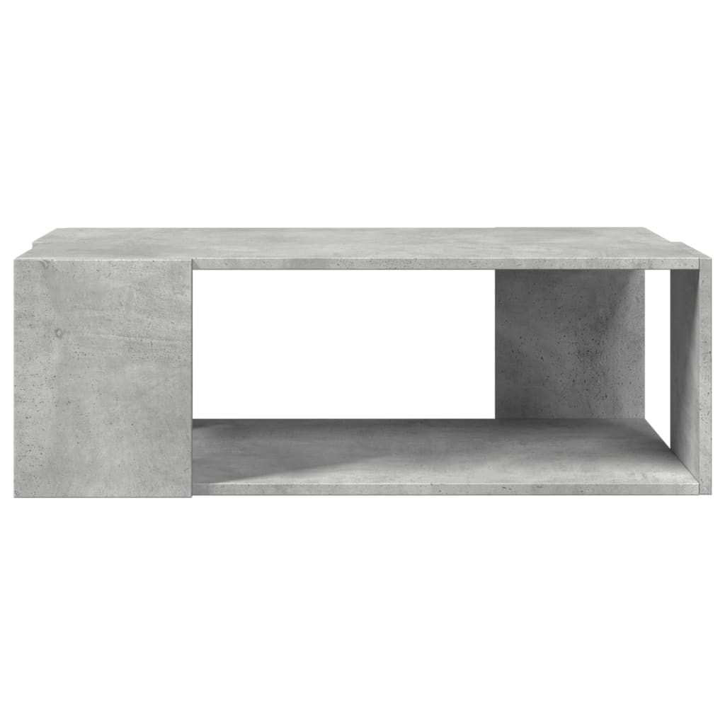 Table basse gris béton 89,5x48x30 cm en bois