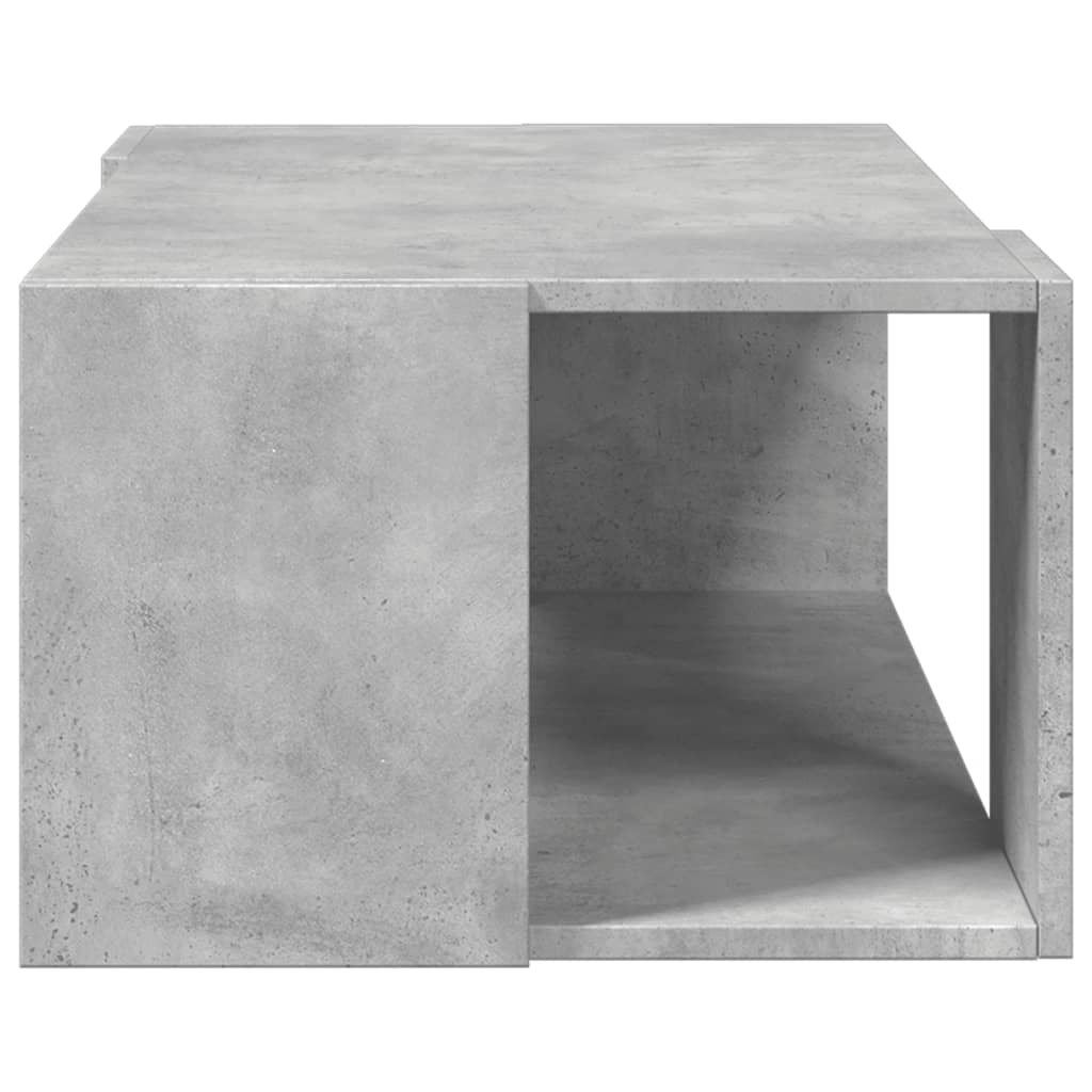 Table basse gris béton 89,5x48x30 cm en bois