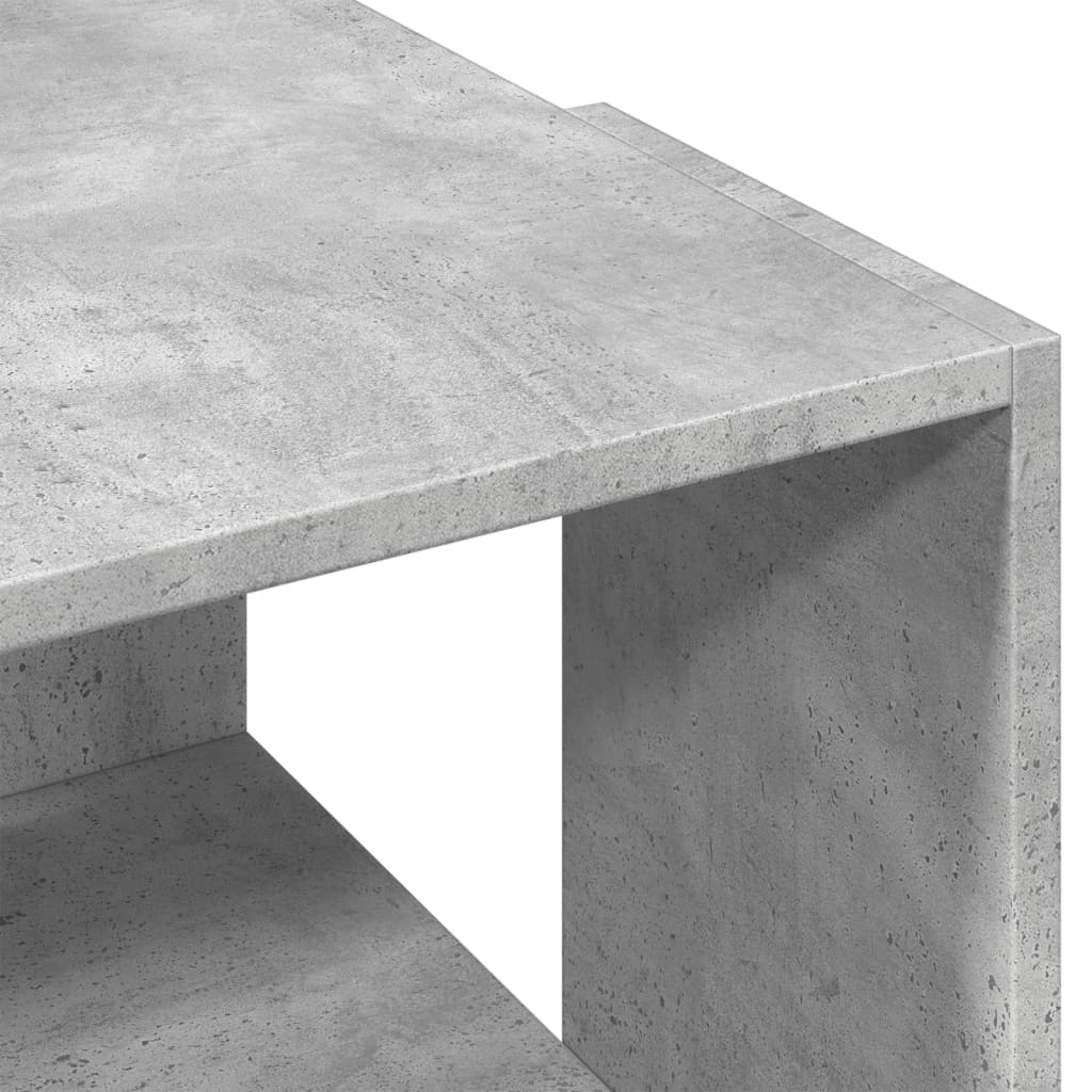 Table basse gris béton 89,5x48x30 cm en bois