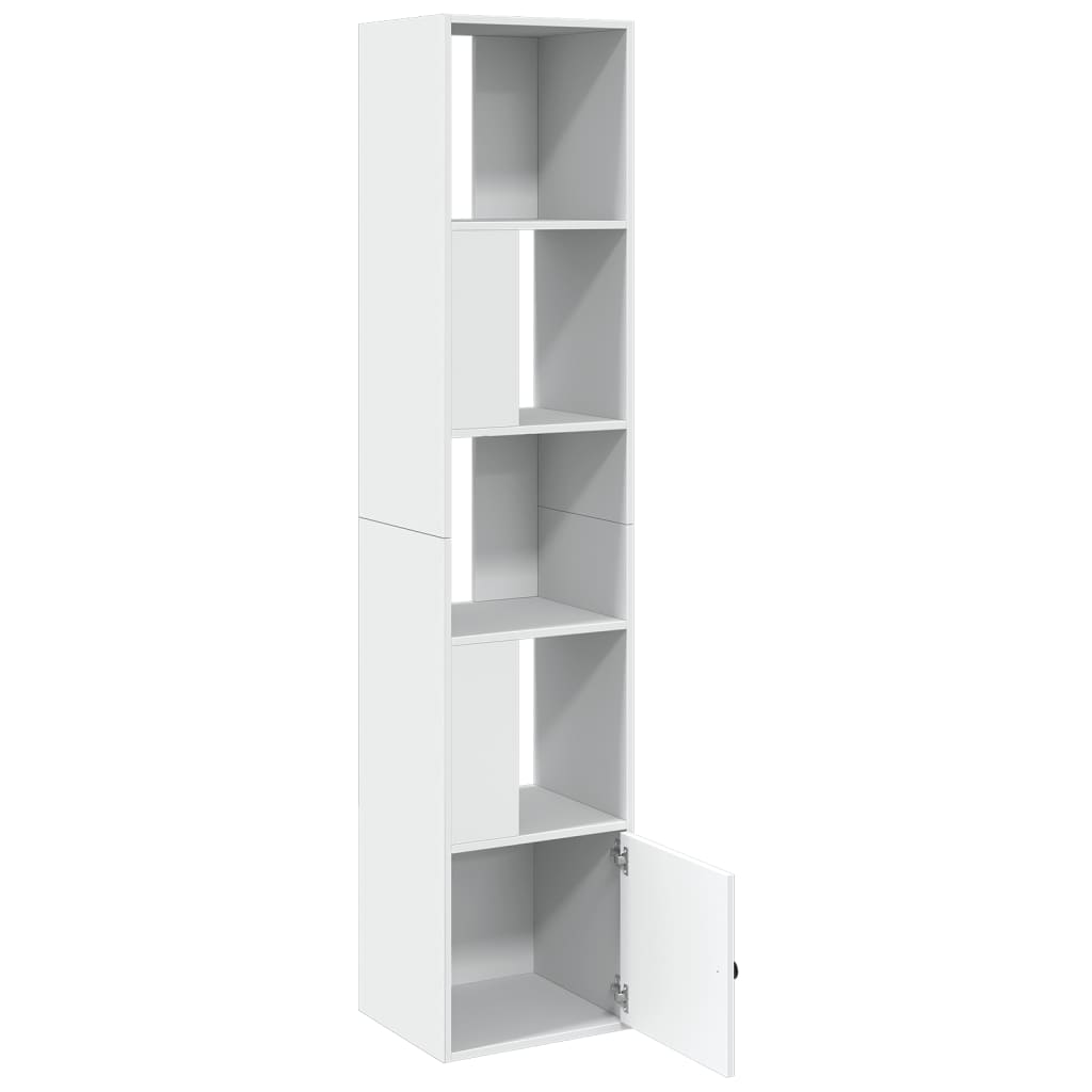 Bibliothèque blanche 40x36x189 cm en bois