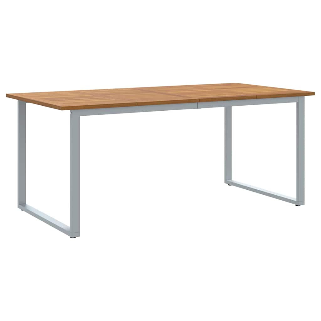 Garten Essgruppe 7 pcs Grau Massivholz Akazie