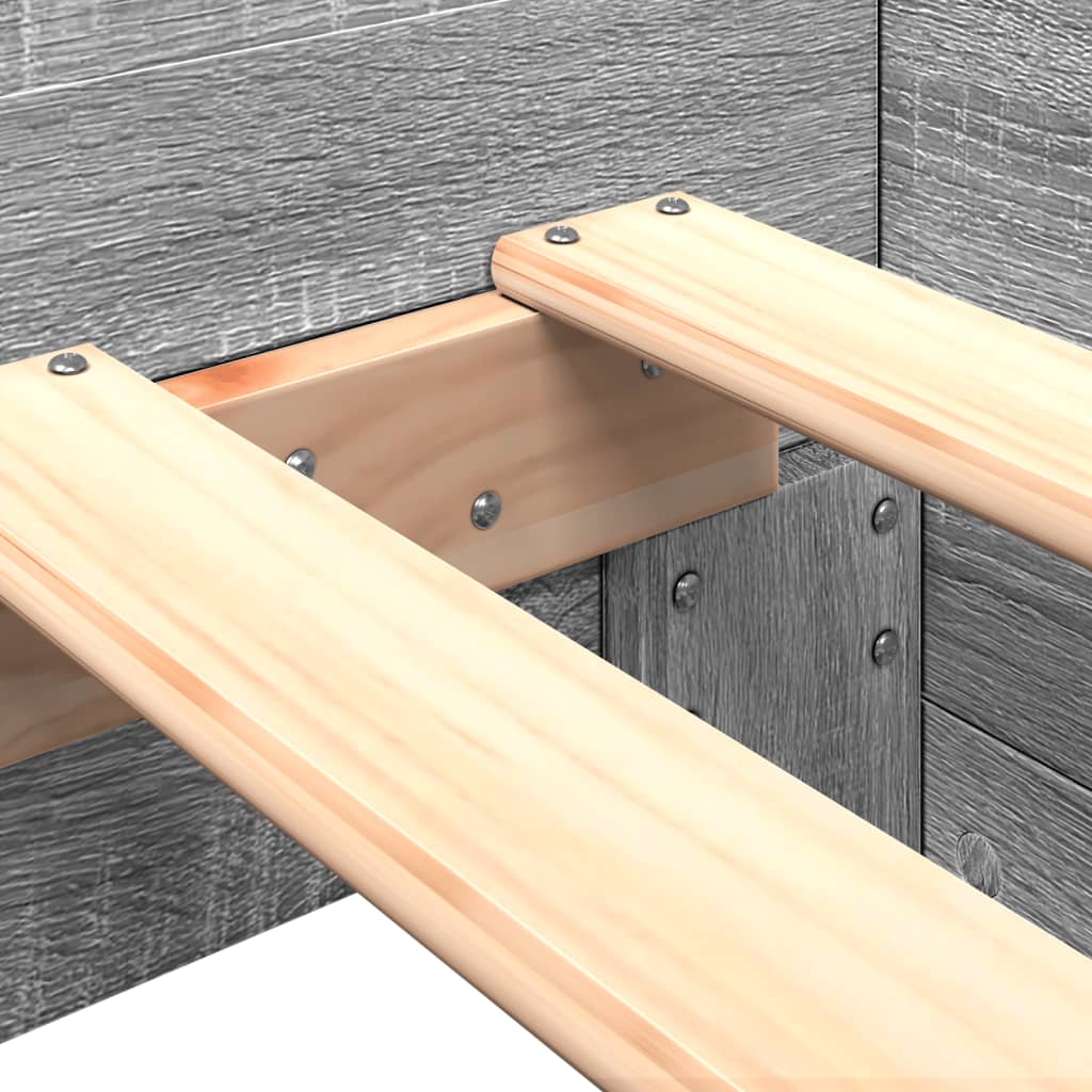 Bed frame Grey Sonoma 90x190 cm wood material