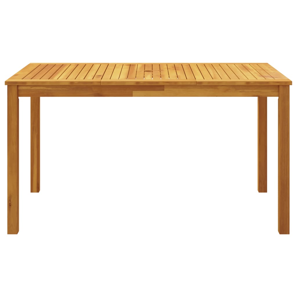 5-tlg. Garten-Essgruppe 140x80x74 cm Massivholz Akazie