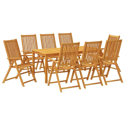 9-tlg. Garten-Essgruppe 180x90x75 cm Massivholz Akazie