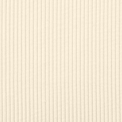 Chaiselongue mit Kissen Creme Cordstoff