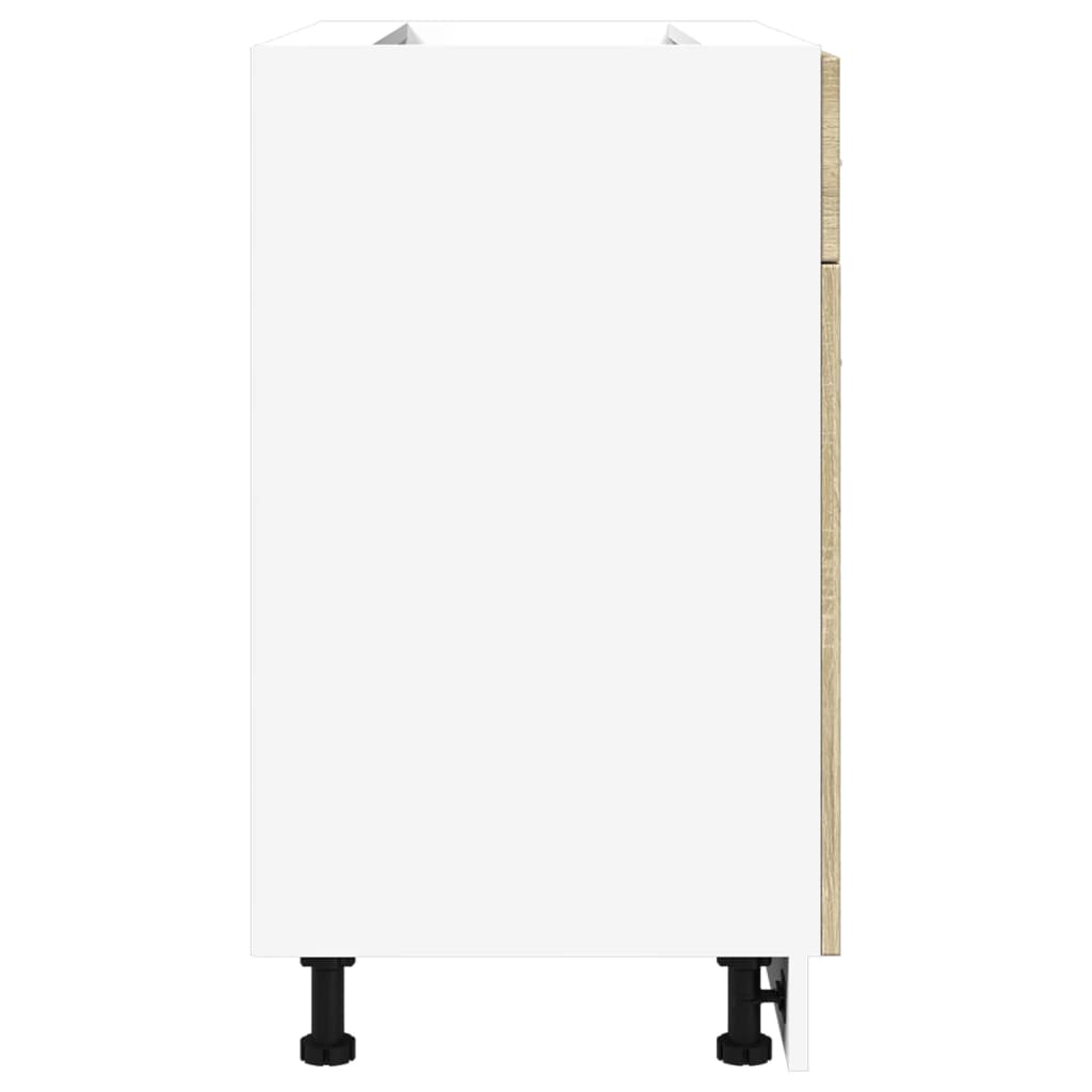 Meuble bas à tiroirs Lyon en chêne Sonoma 80x46x81,5 cm, matériau à base de bois