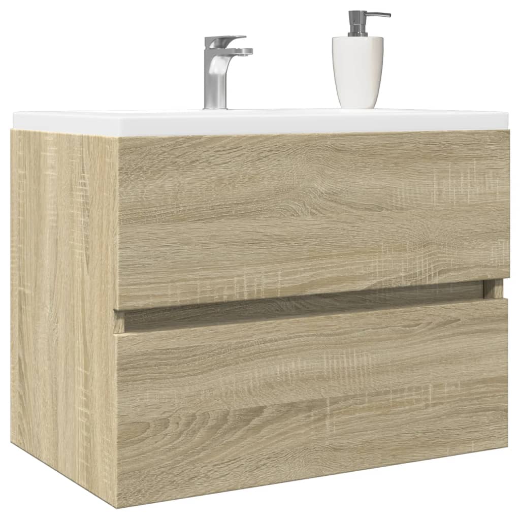 Meuble vasque chêne Sonoma 60x38,5x45cm matière bois