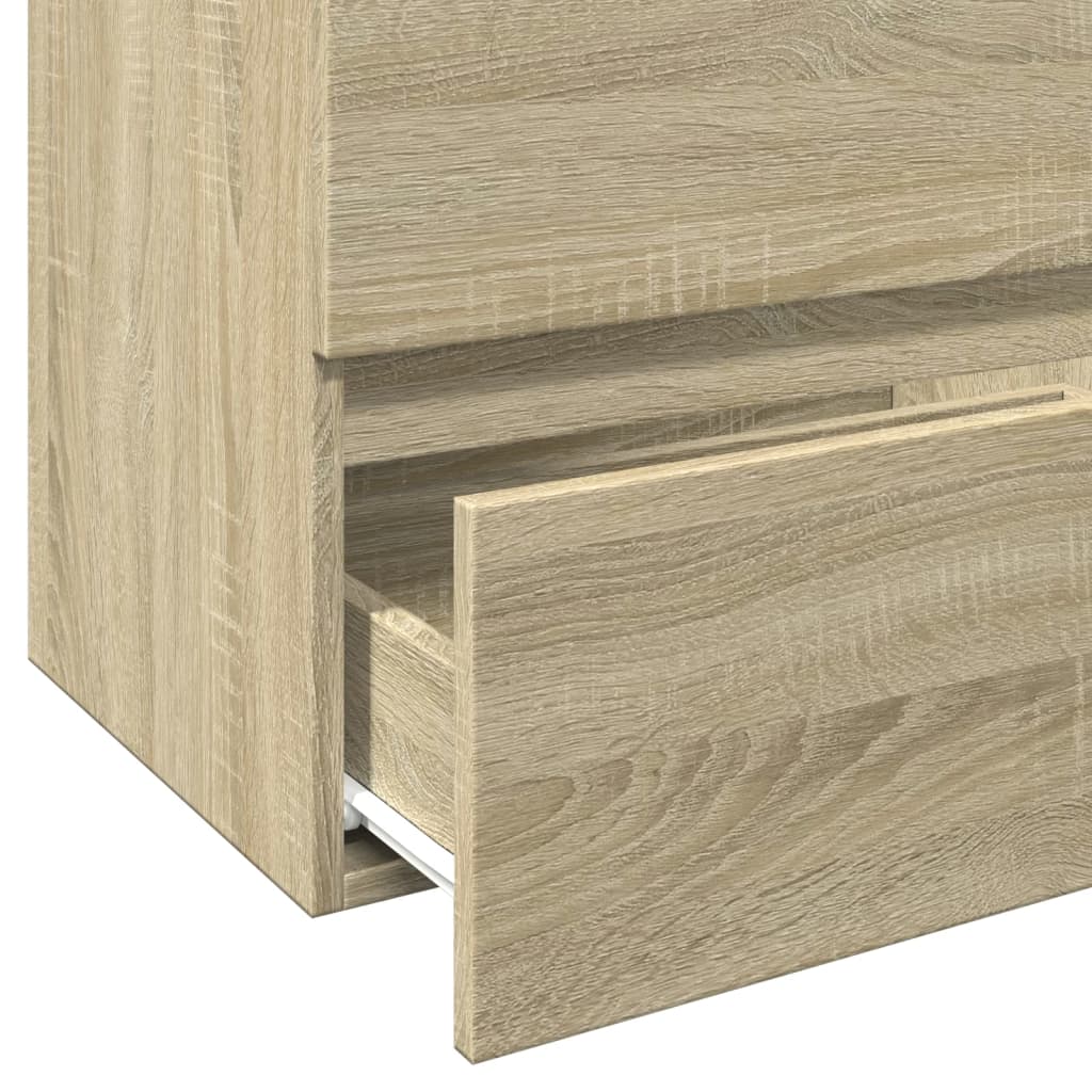 Waschbeckenunterschrank Sonoma-Eiche 60x38,5x45cm Holzwerkstoff