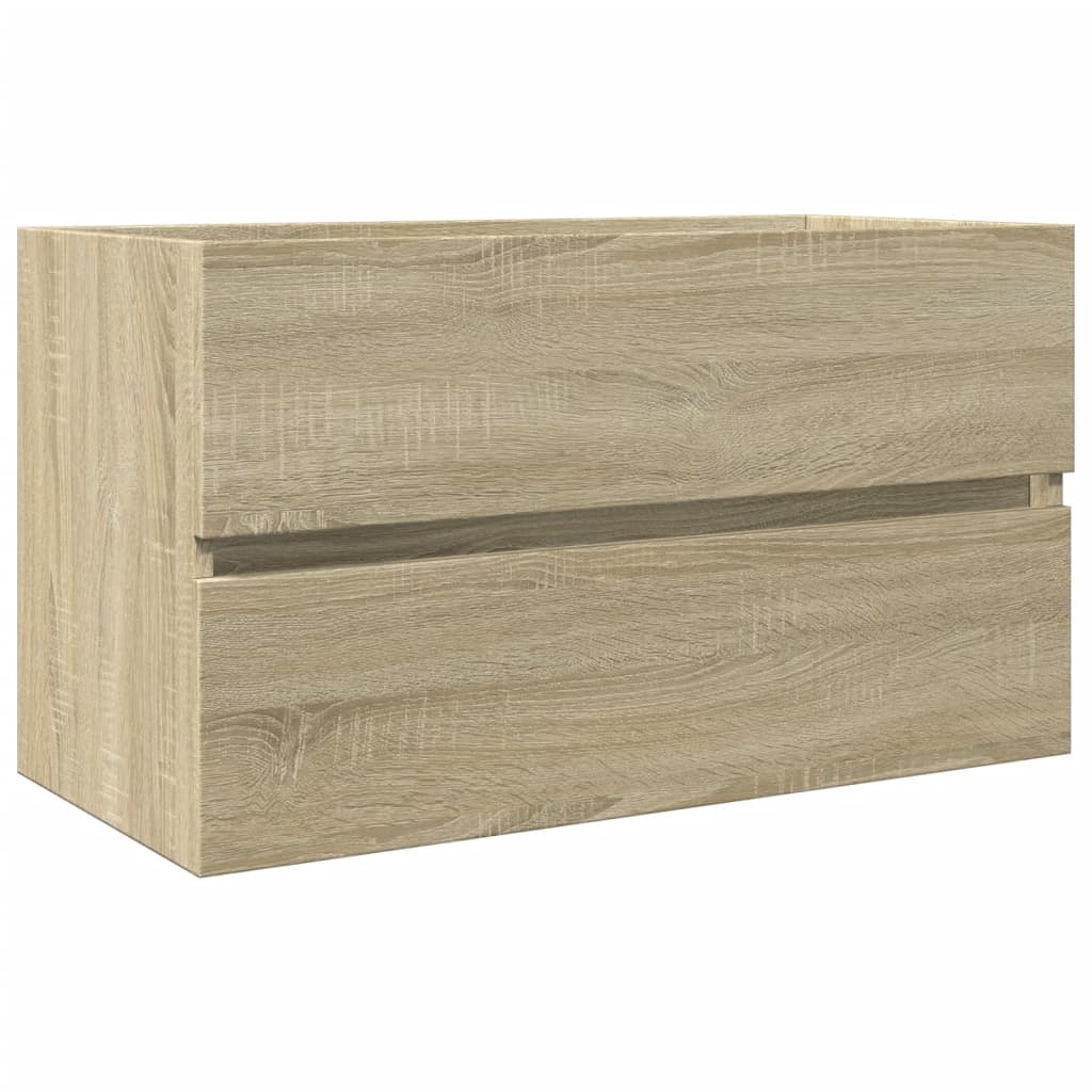 Meuble vasque chêne Sonoma 80x38,5x45cm matière bois