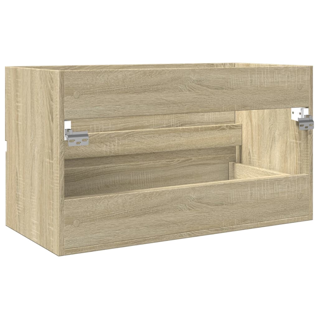 Meuble vasque chêne Sonoma 80x38,5x45cm matière bois