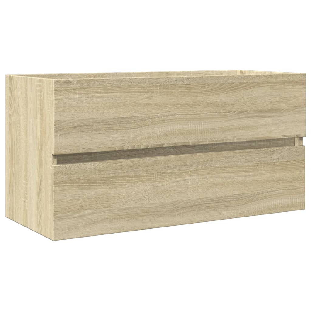 Meuble vasque chêne Sonoma 90x38,5x45cm matière bois