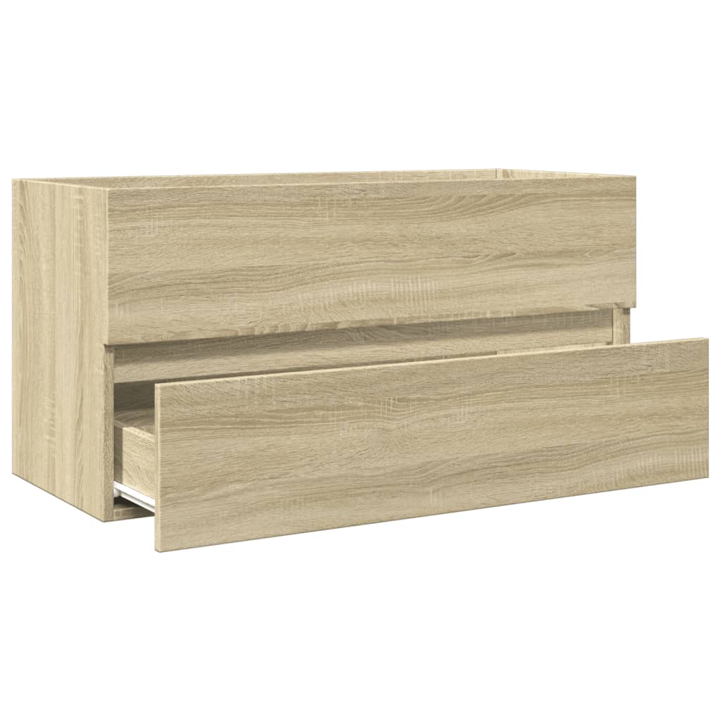 Meuble vasque chêne Sonoma 90x38,5x45cm matière bois