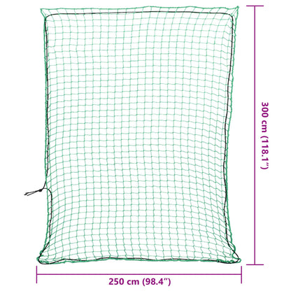 Anhängernetz mit Gummiseil Grün 3x2,5 m PP
