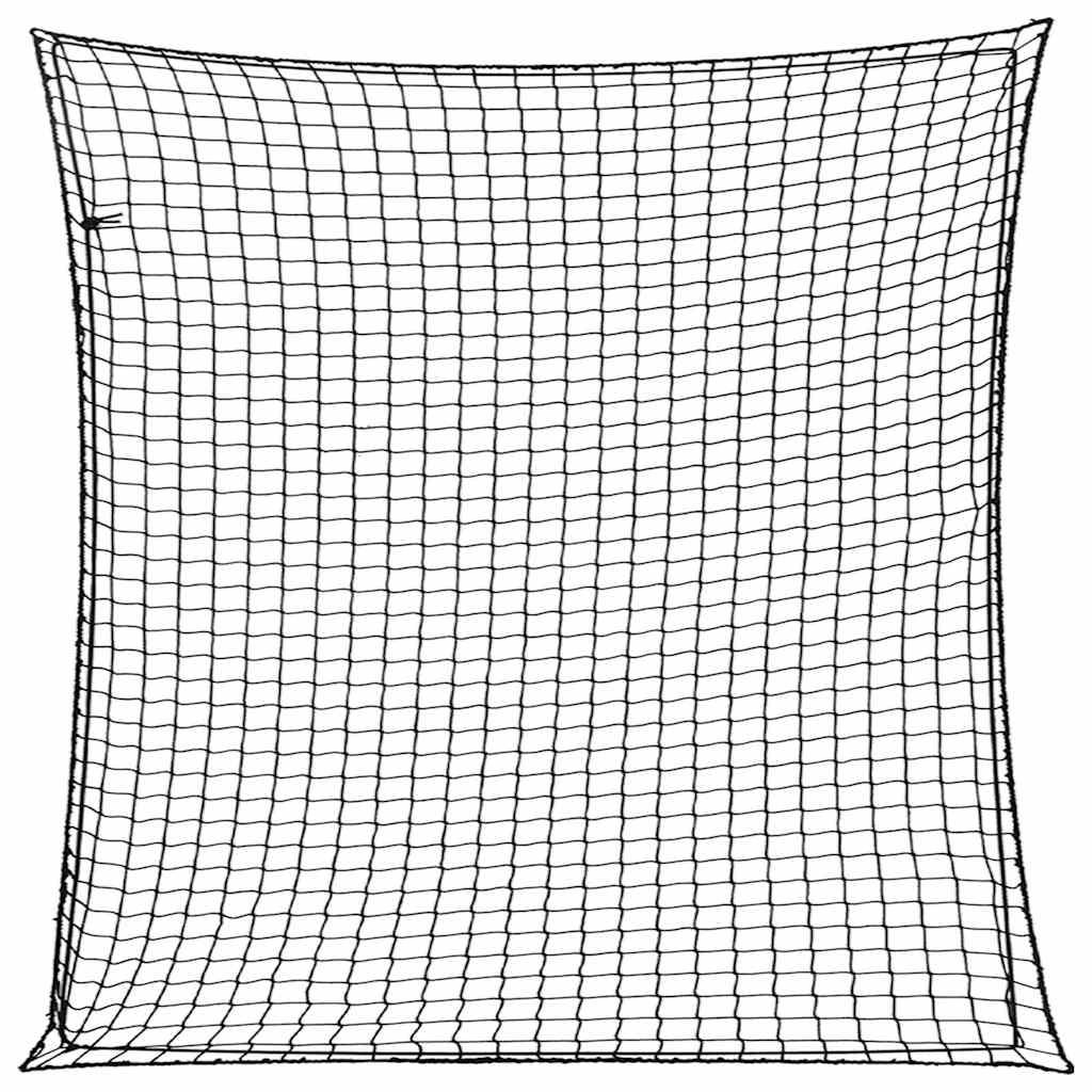 Anhängernetz mit Gummiseil Schwarz 3x3 m PP