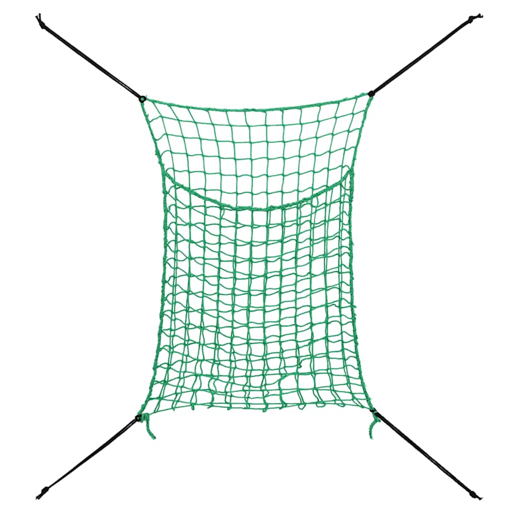 Heunetze 2 Stk. Rechteckig Grün 90x60 cm PP