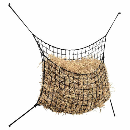 Heunetze 2 Stk. Rechteckig Schwarz 90x60 cm PP
