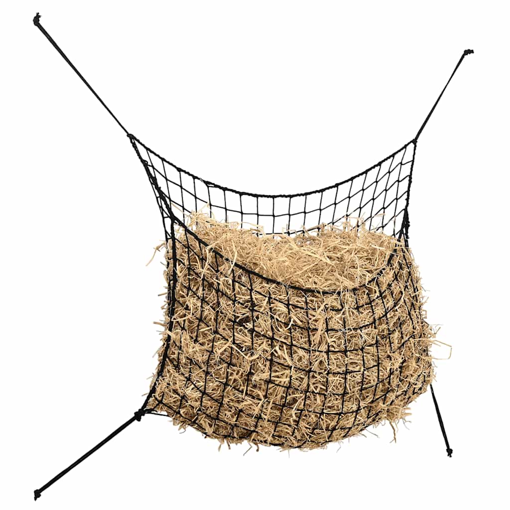 Heunetze 2 Stk. Rechteckig Schwarz 150x90 cm PP