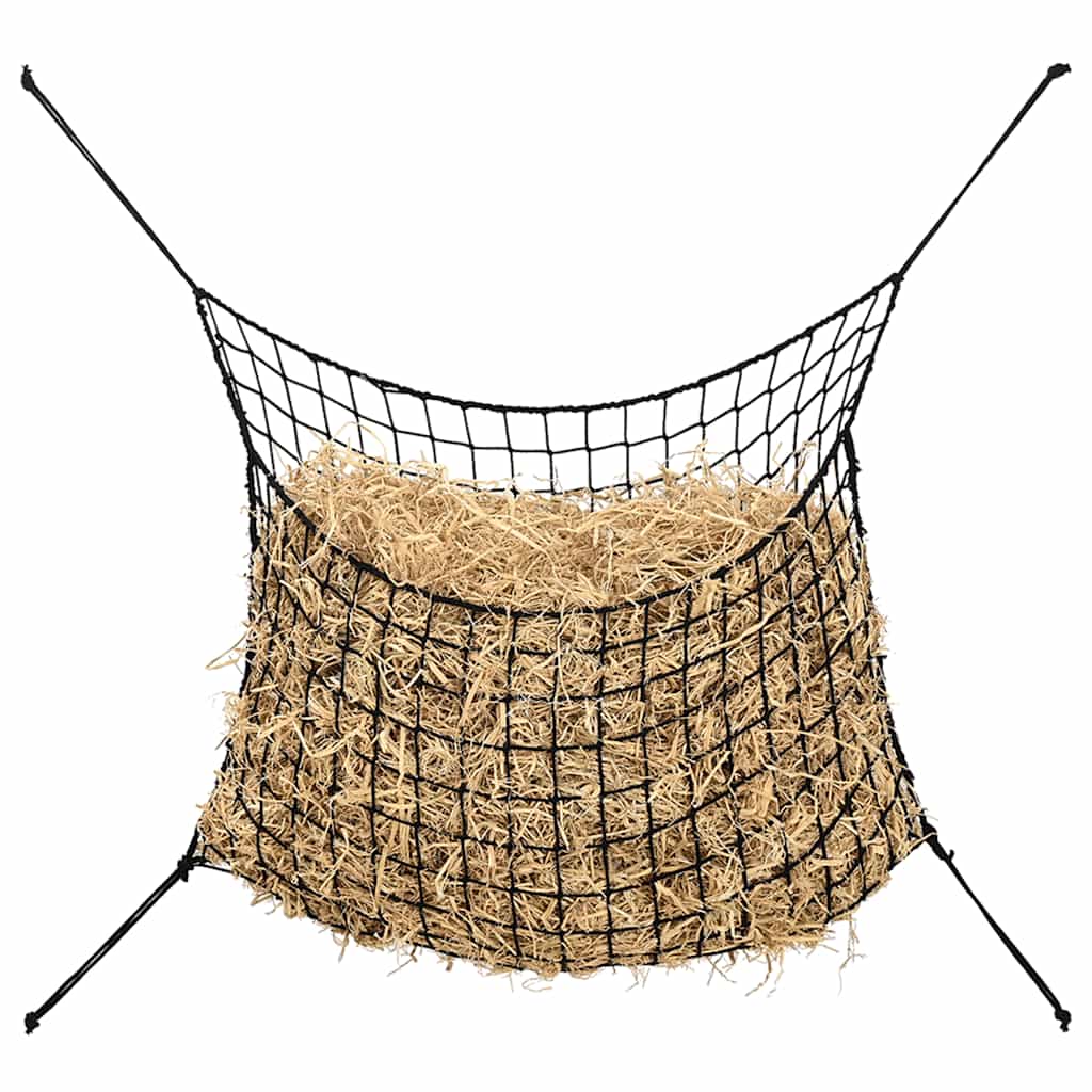 Heunetze 2 Stk. Rechteckig Schwarz 200x120 cm PP