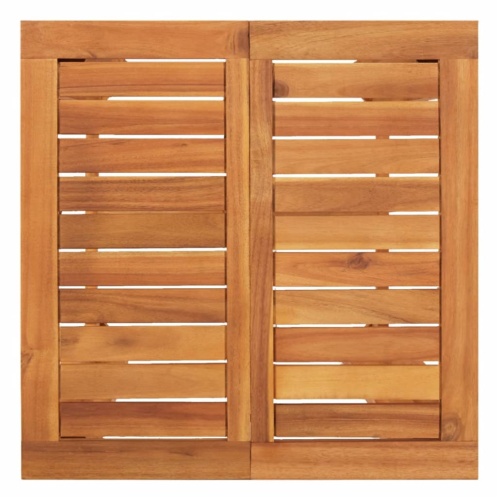 Ensemble de bar de jardin 5 pièces en bois d'acacia massif noir et polyrotin