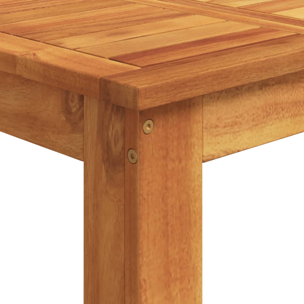 Ensemble de bar de jardin 5 pièces en bois d'acacia massif noir et polyrotin