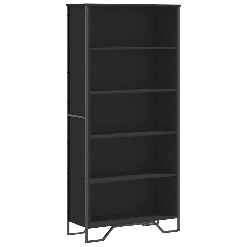 Bookshelf Black 80x31x169 cm wood-based material
