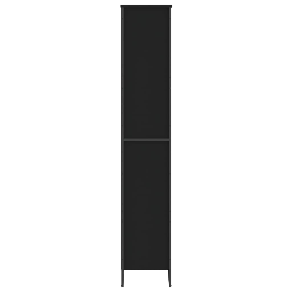 Bookshelf Black 80x31x169 cm wood-based material