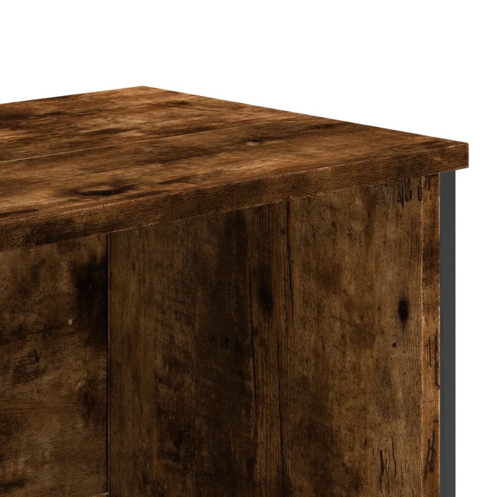 Bookshelf smoked oak 80x31x169 cm wood material