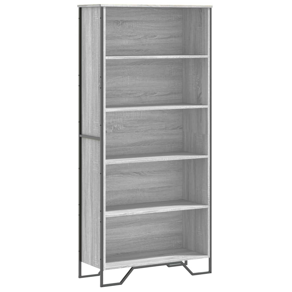 Bookshelf Grey Sonoma 80x31x169 cm wood-based material