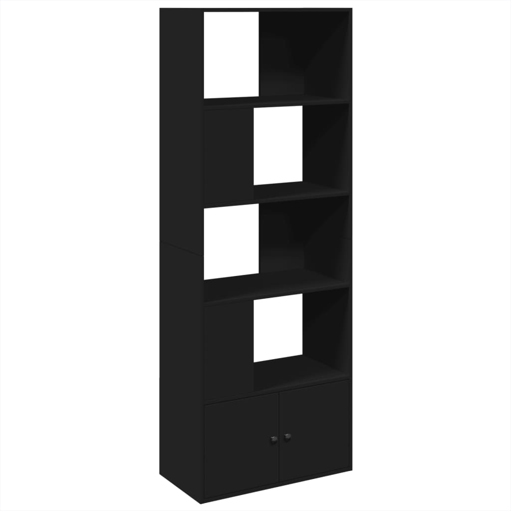 Bookshelf Black 70x36x189 cm wood-based material