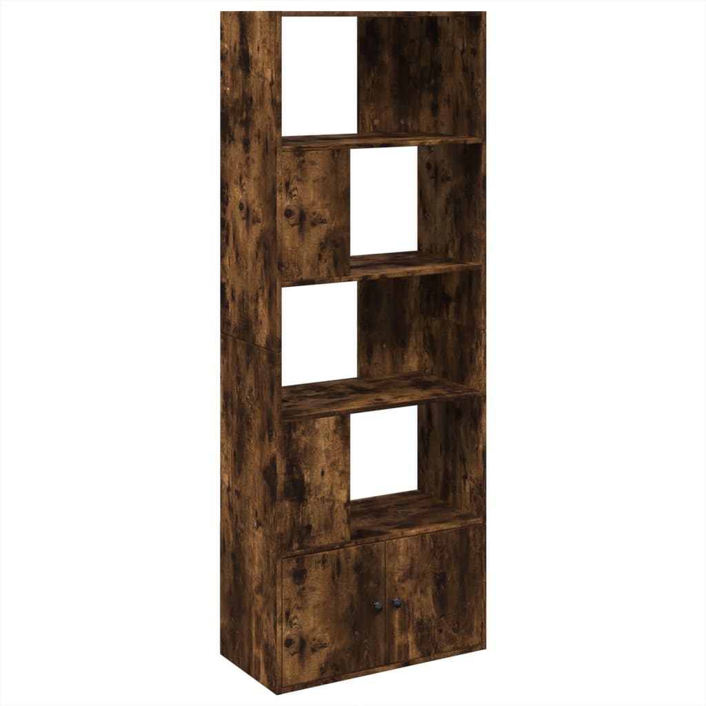 Bookshelf smoked oak 70x36x189 cm wood material