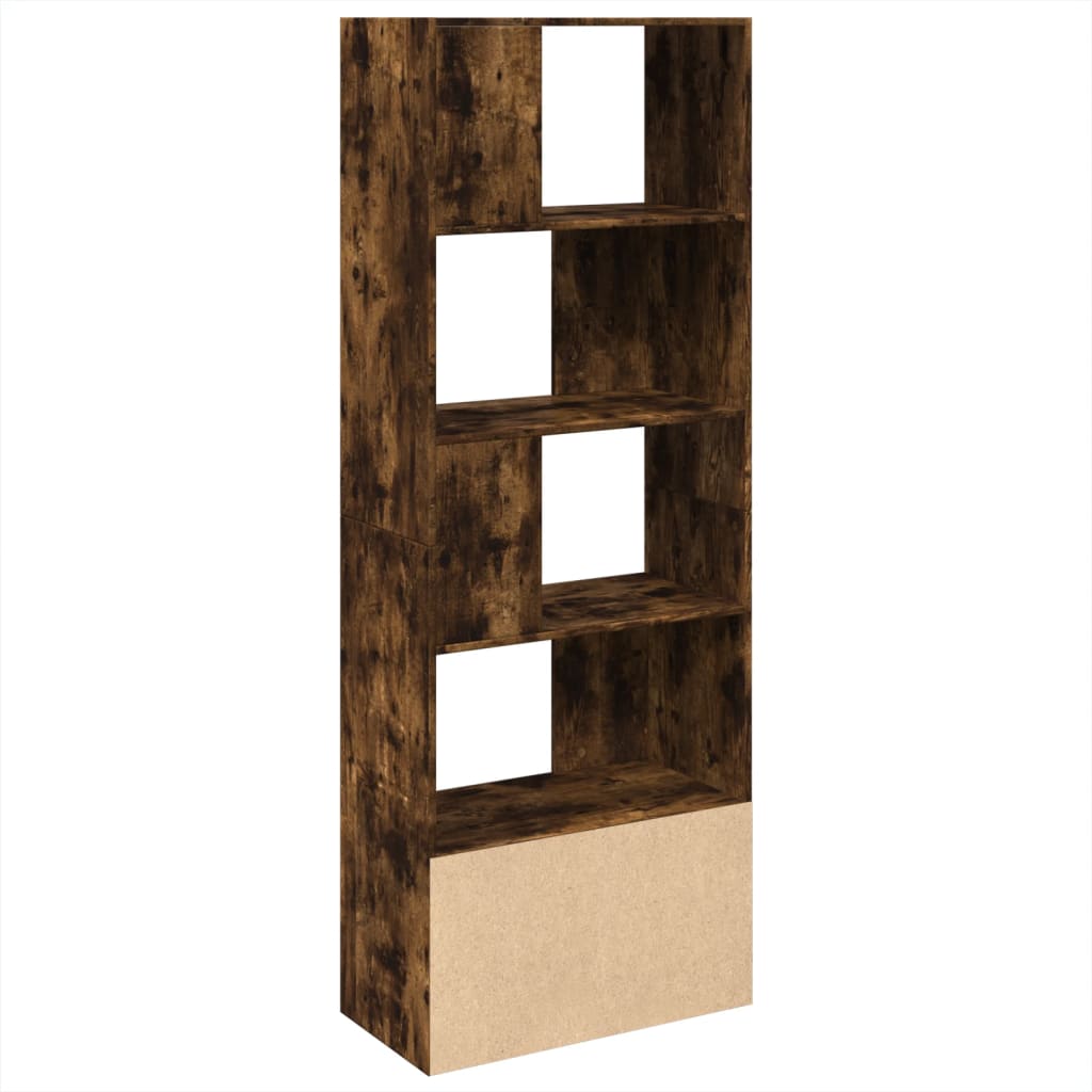Bookshelf smoked oak 70x36x189 cm wood material