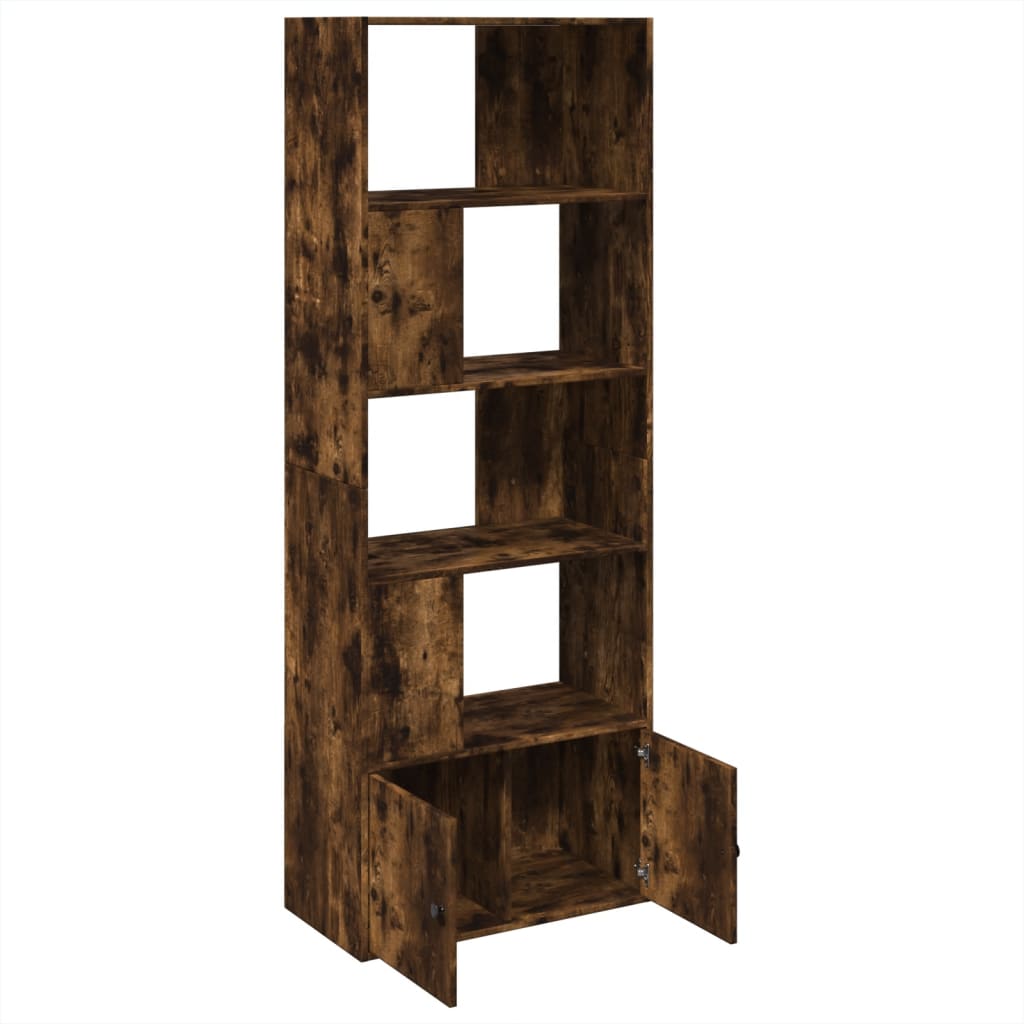 Bookshelf smoked oak 70x36x189 cm wood material