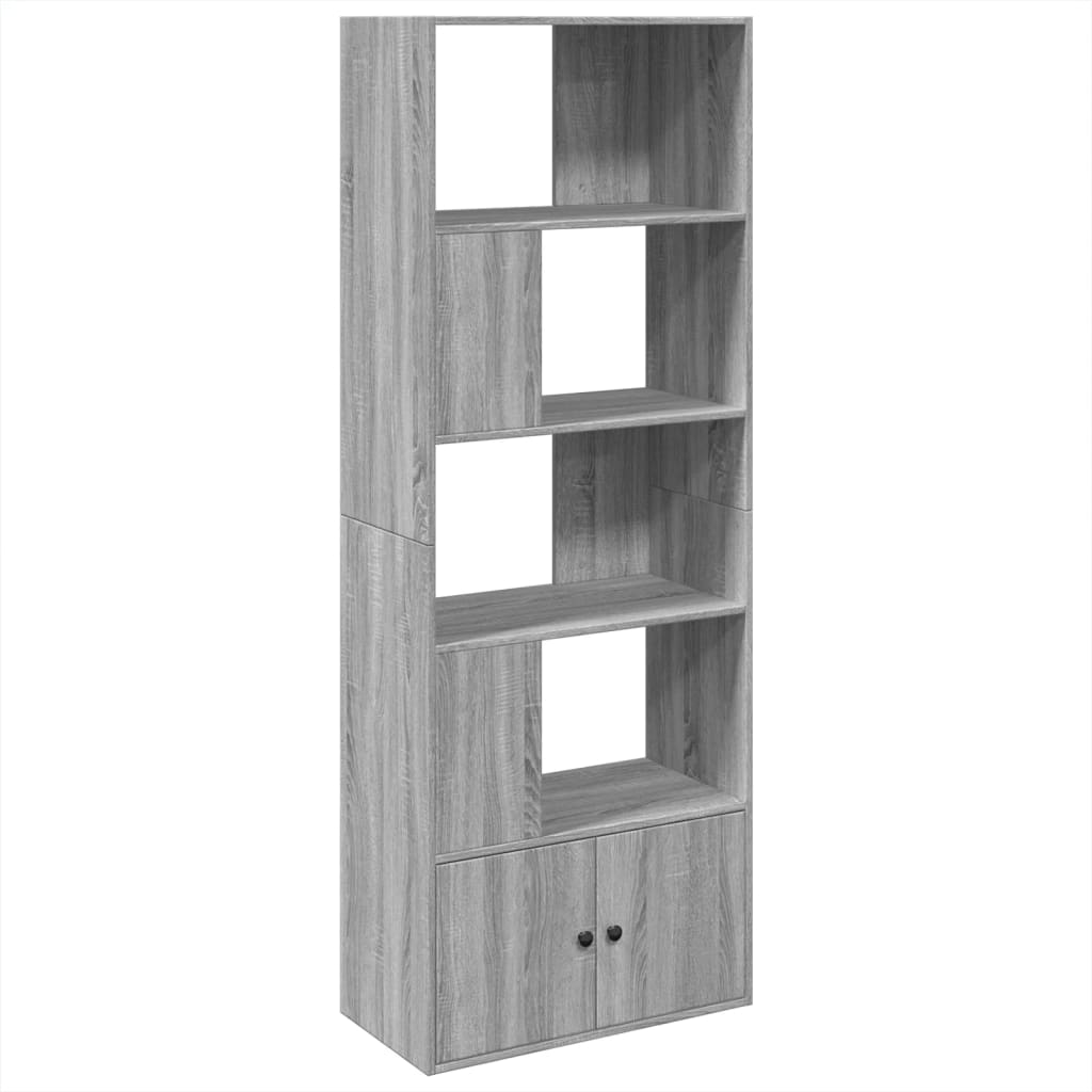 Bookshelf Grey Sonoma 70x36x189 cm wood material