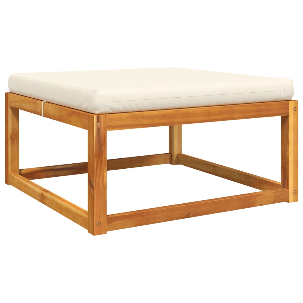 4-tlg. Gartensofa-Set mit Kissen Holz Akazie & Seil