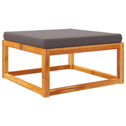 5-tlg. Gartensofa-Set mit Kissen Holz Akazie & Rattan