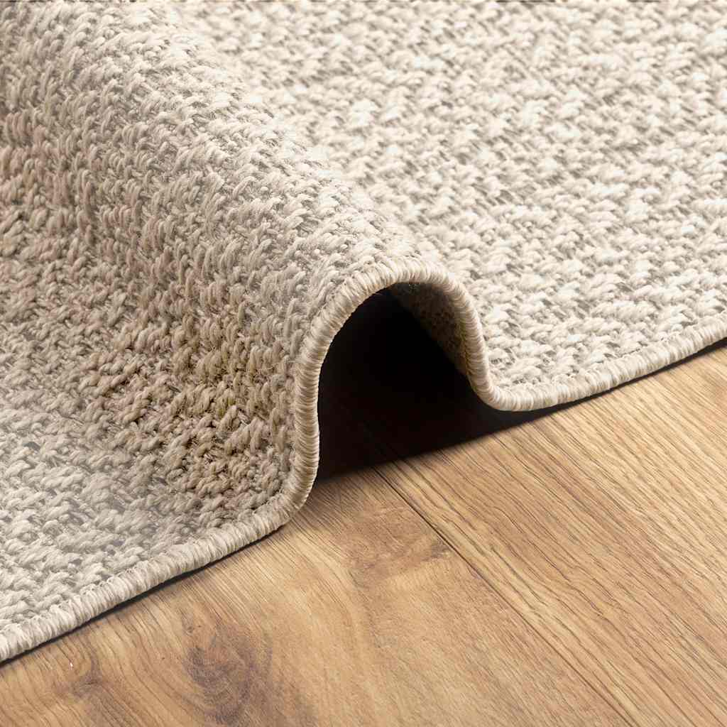 Teppich ZIZUR Creme 60x110 cm Jute-Optik Indoor und Outdoor