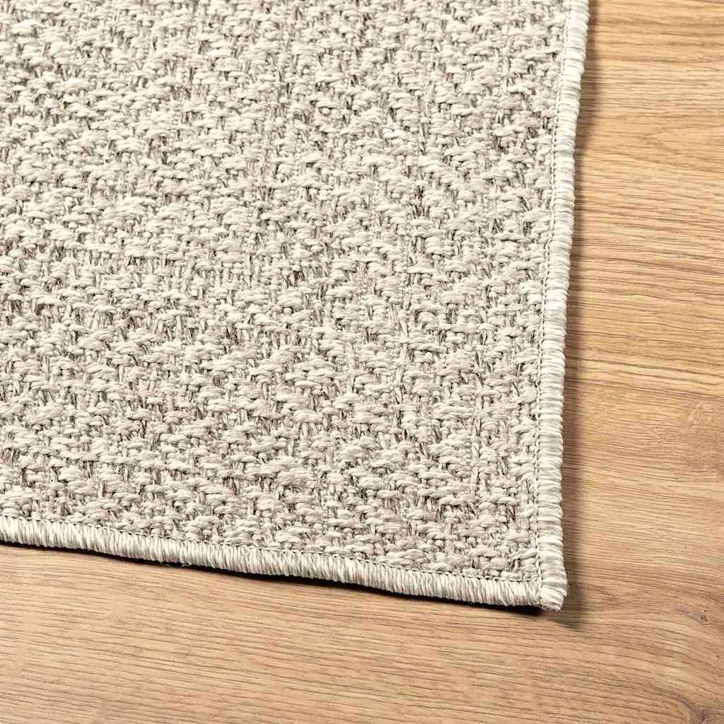 Teppich ZIZUR Creme 120x170 cm Jute-Optik Indoor und Outdoor