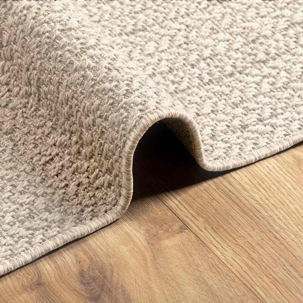 Teppich ZIZUR Creme 240x340 cm Jute-Optik Indoor und Outdoor