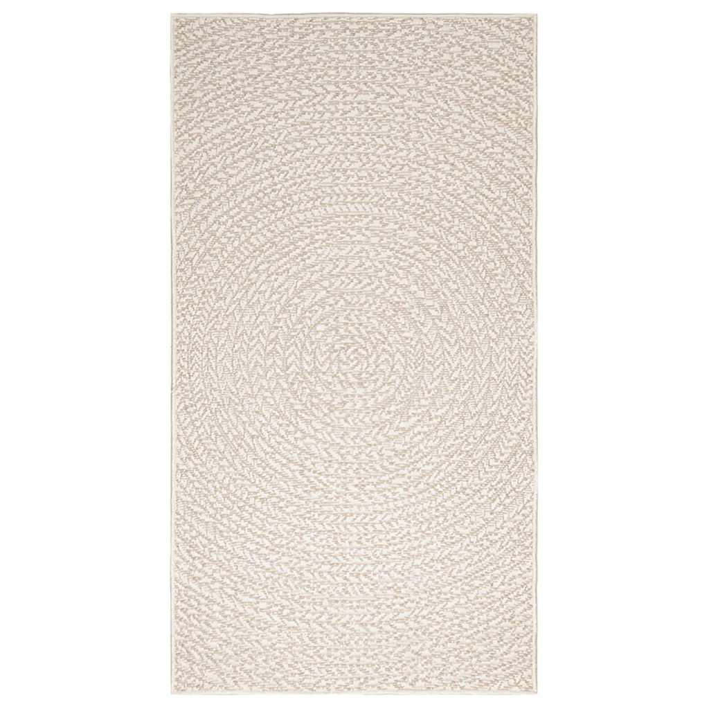 Teppich ZIZUR Creme 80x150 cm Jute-Optik Indoor und Outdoor