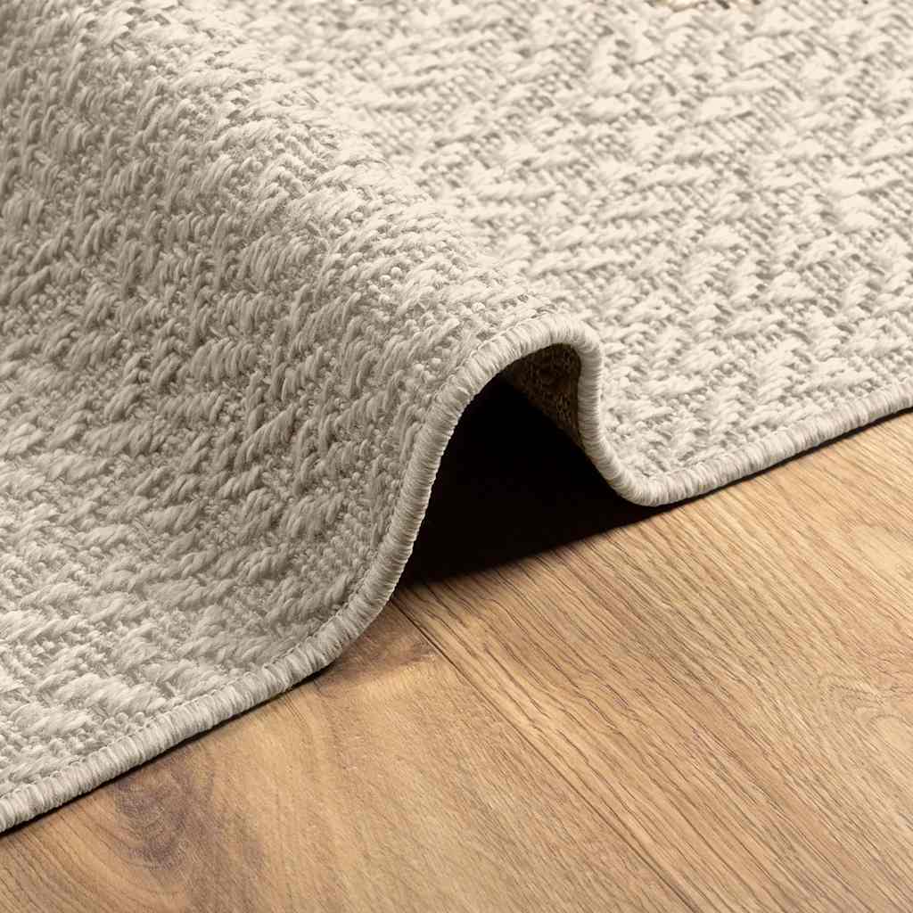 Teppich ZIZUR Creme 80x150 cm Jute-Optik Indoor und Outdoor