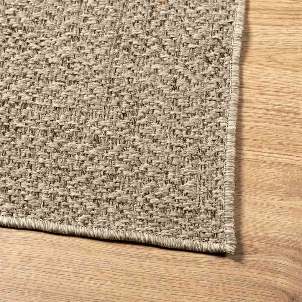 Teppich ZIZUR Beige 80x150 cm Jute-Optik Indoor und Outdoor