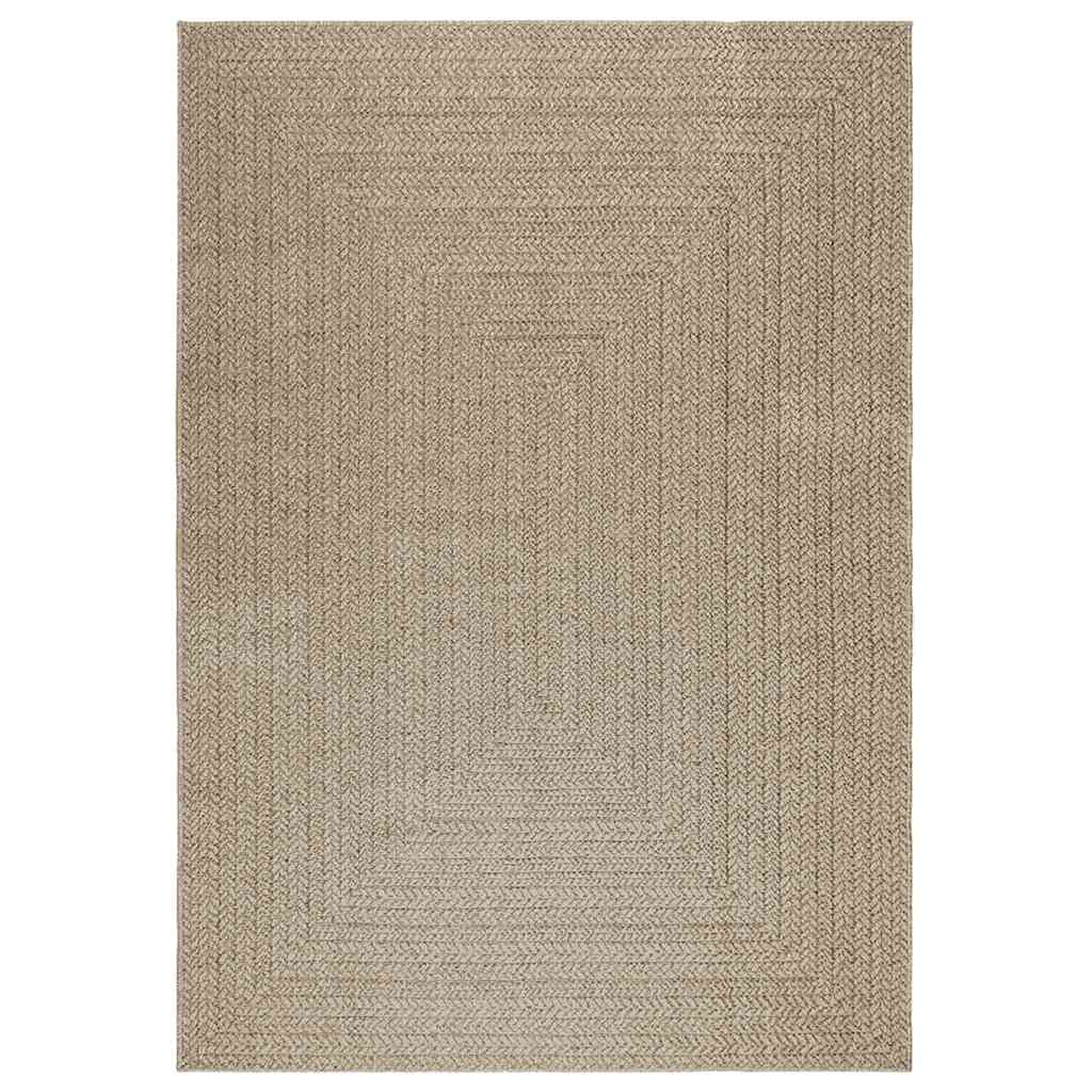 Teppich ZIZUR Beige 160x230 cm Jute-Optik Indoor und Outdoor