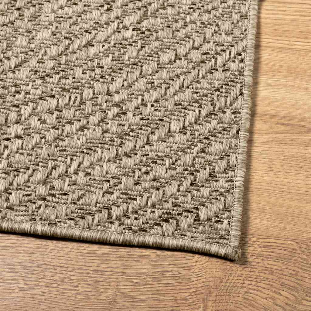 Teppich ZIZUR Beige 60x110 cm Jute-Optik Indoor und Outdoor