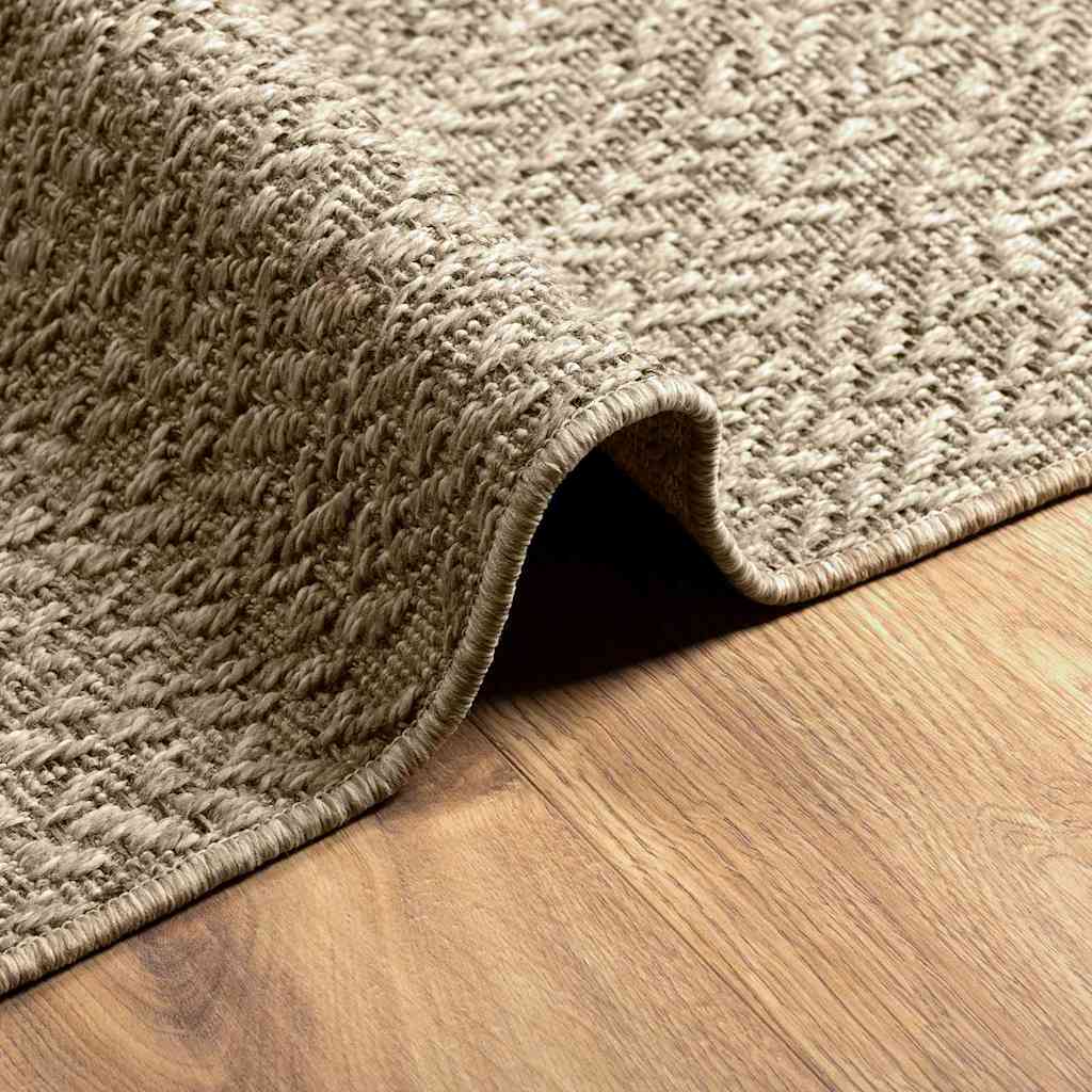 Teppich ZIZUR Beige 120x170 cm Jute-Optik Indoor und Outdoor