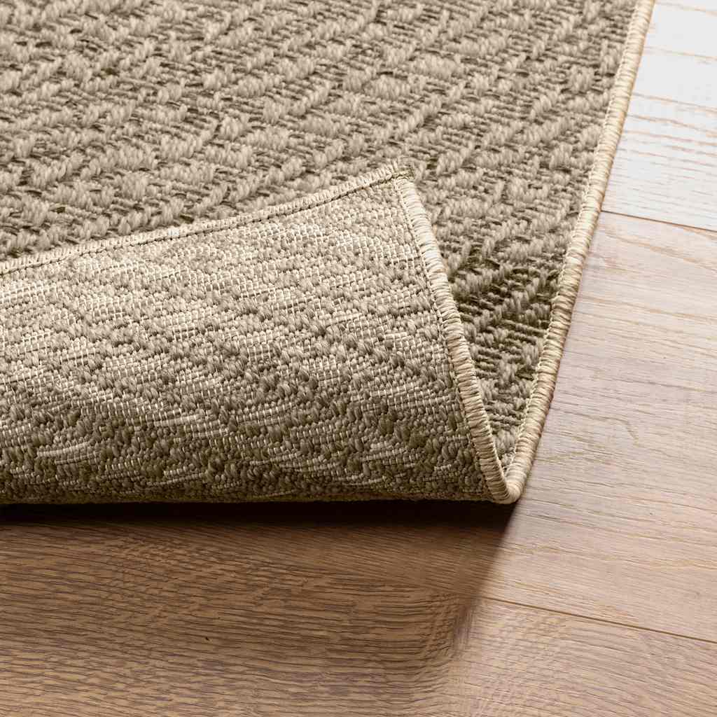 Teppich ZIZUR Beige 160x230 cm Jute-Optik Indoor und Outdoor