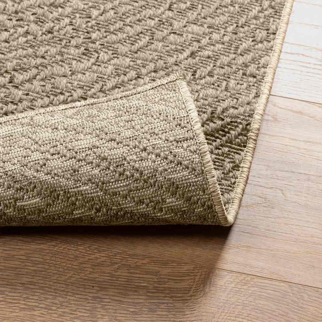 Teppich ZIZUR Beige 240x340 cm Jute-Optik Indoor und Outdoor