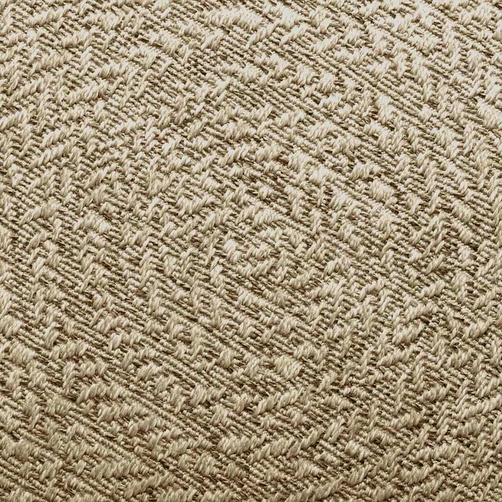 Teppich ZIZUR Beige Ø 120 cm Jute-Optik Indoor und Outdoor